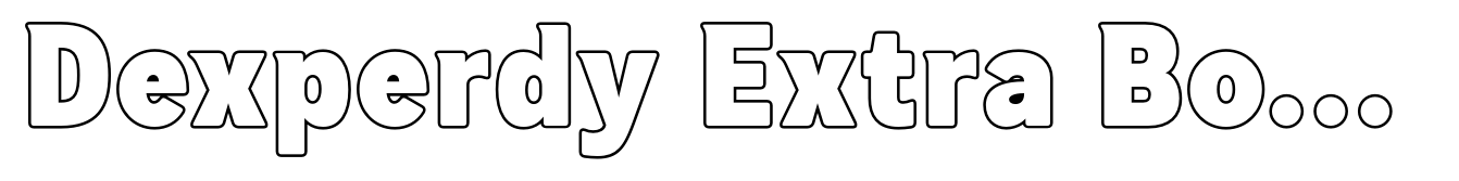 Dexperdy Extra Bold Outline